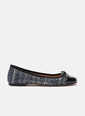 Scarosso Carla Blue Tweed Nude - Calf CARLABALL