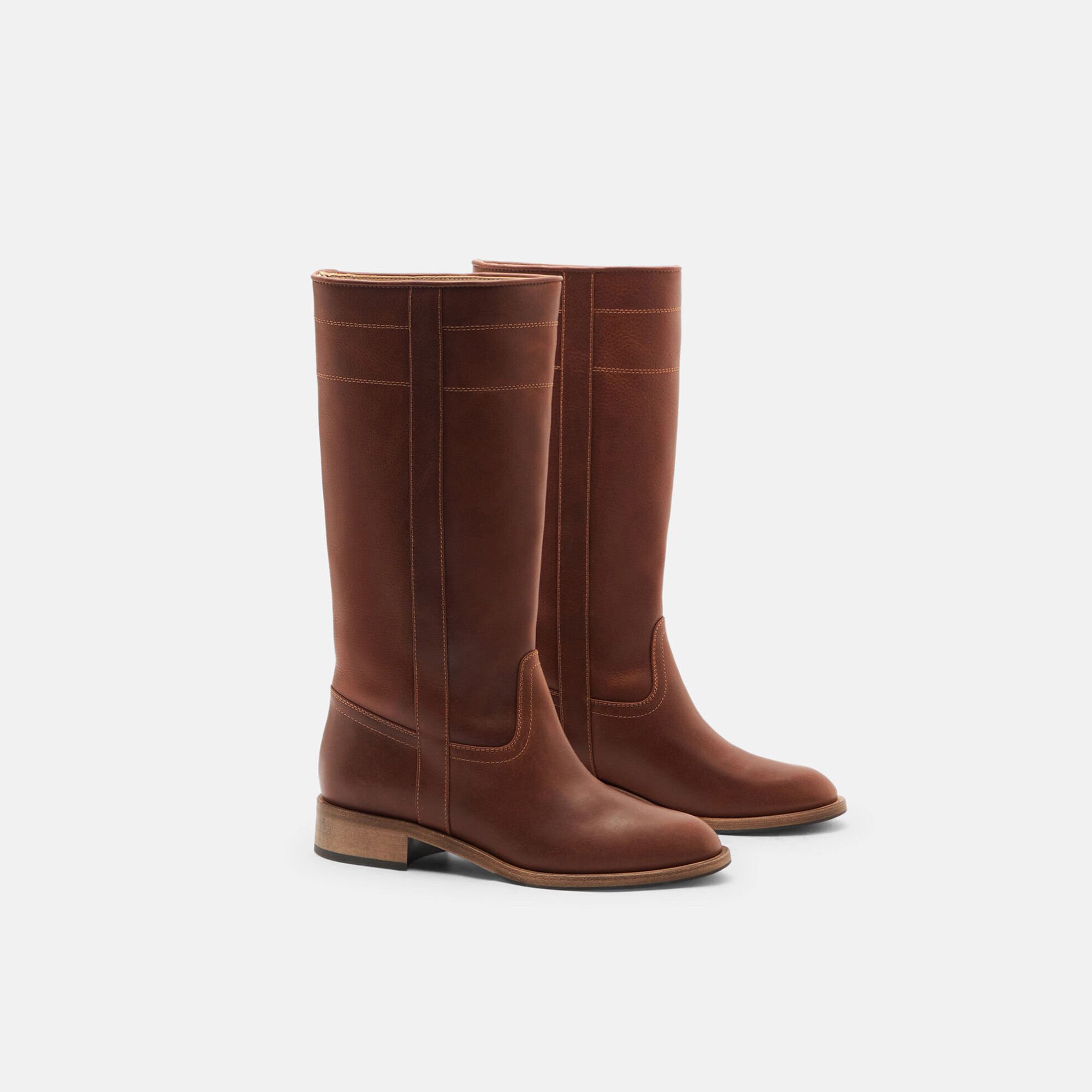 Scarosso Tess Cognac Cognac - Calf TESSBOOT