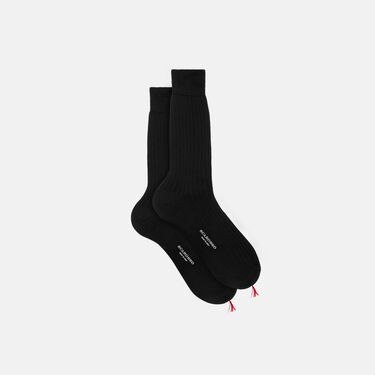 Scarosso Wadenstrümpfe Schwarz Baumwolle Schwarz - Baumwolle CALFCOTTSOCK