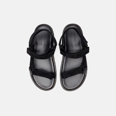 Scarosso Wooster V Nero Scamosciato Nero - Vitello WOOSTERVSAND