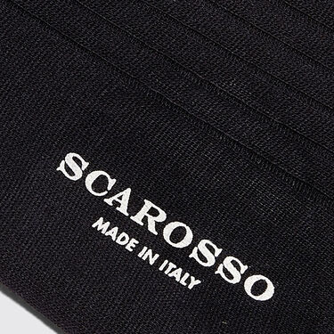 Scarosso Wadenstrümpfe Marineblau Wolle Marineblauer - Merinowolle CALFWOOLSOCK