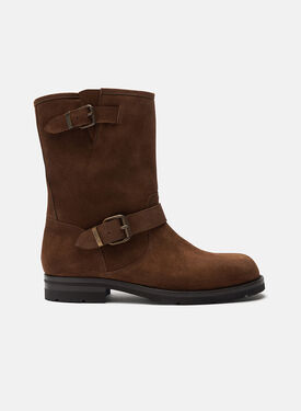 Scarosso Kurt Brown Suede Burgundy - Calf MARIANOLOAF