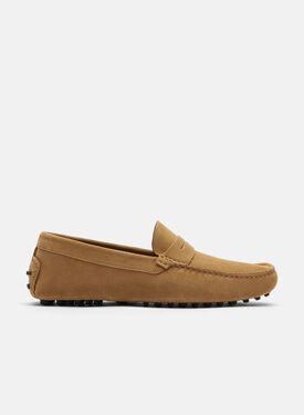 Scarosso Michael Beige Suede Brown - Calf MICHAELDRIV