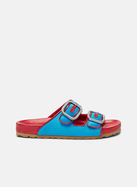 Scarosso Isa Blue Satin Blue - Suede DELILAHSAND