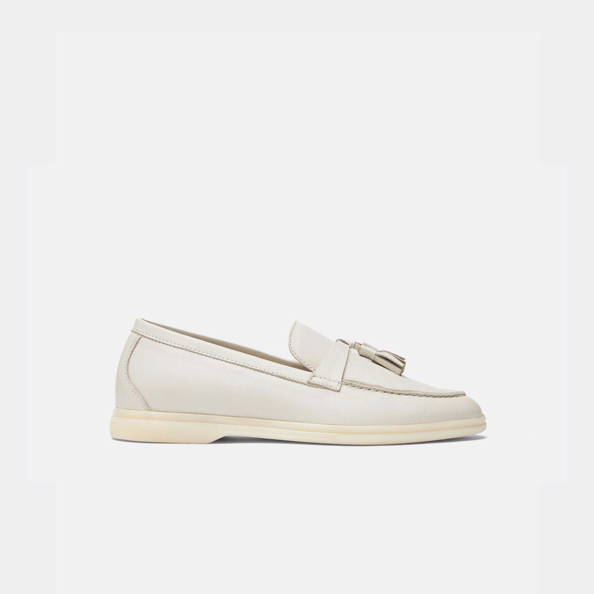 Scarosso Leandra Off White Off White - Calf LEANDRALOAF