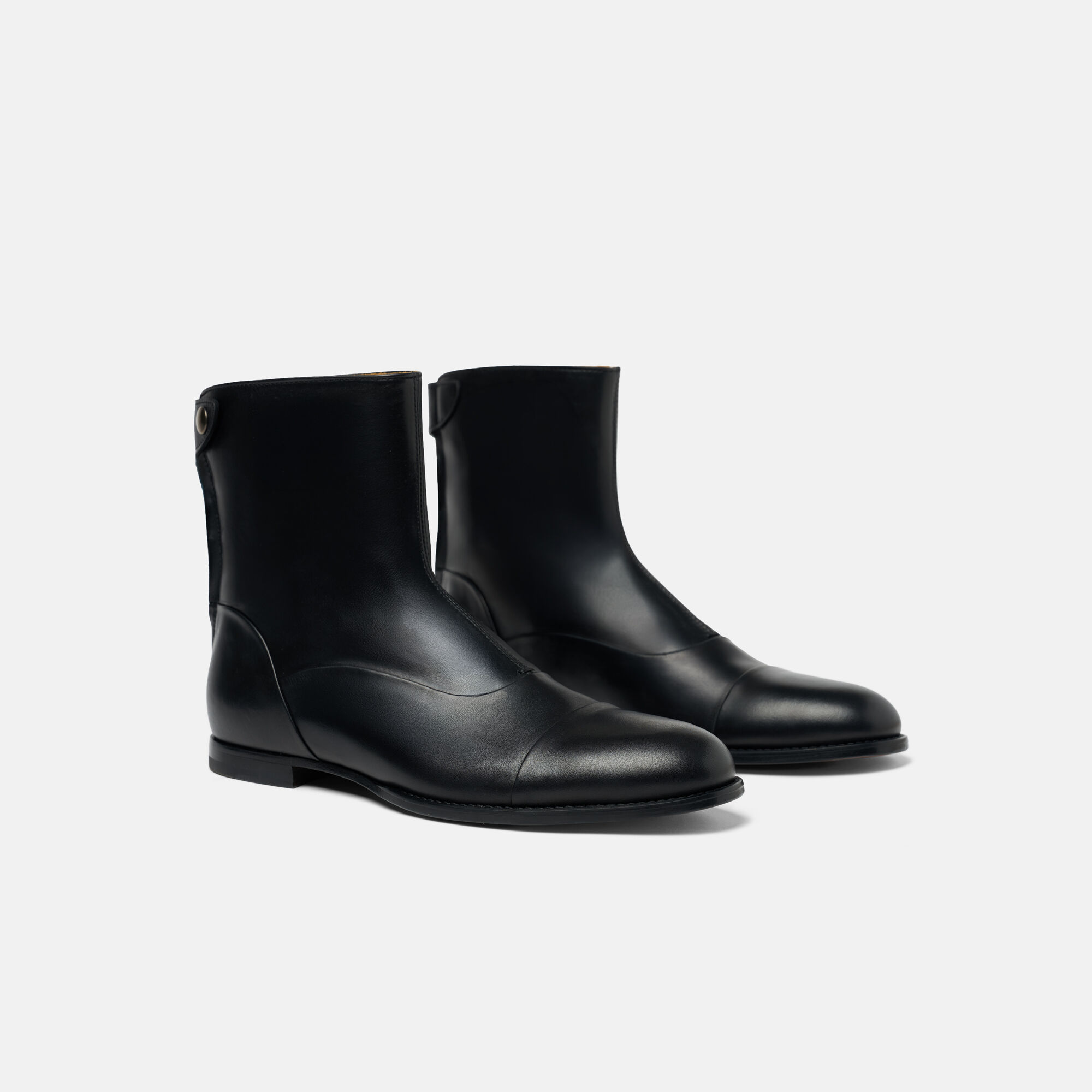 Basil Black Scarosso: Black - Calf Basil Black Scarosso: Black - Calf BASILBOOT