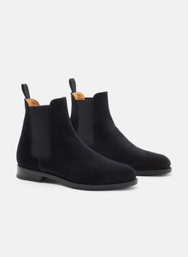 Elena Schwarz Veloursleder Scarosso: Schwarz - Veloursleder ELENACHEL