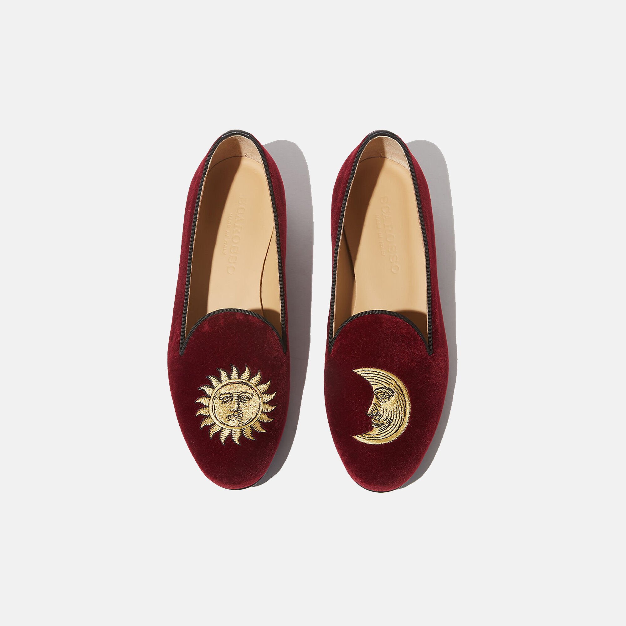 Scarosso Jordan Burgundy Velvet Burgundy - Velvet JORDANSLIP