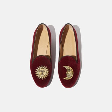 Scarosso Jordan Burgundy Velvet Burgundy - Velvet JORDANSLIP Scarosso Jordan Burgundy Velvet Burgundy - Velvet JORDANSLIP