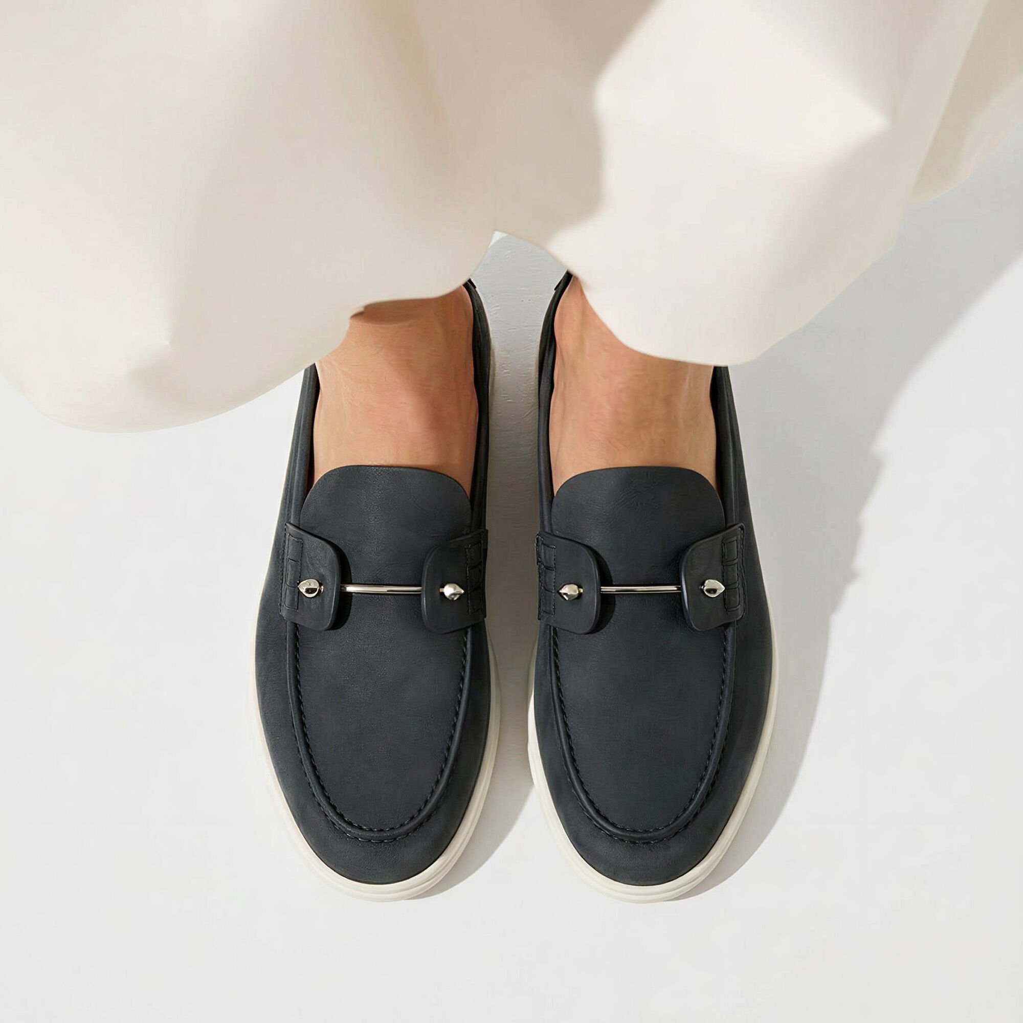 Coline Night Blue Scarosso: Bleu Nuit – Nubuck COLINELOAF