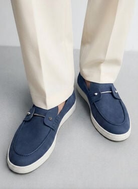 Cole Abyss Blue Scarosso: Abyss Blue – Nubuck COLELOAF