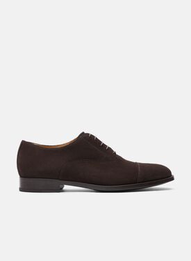 Scarosso Cesare Dunkelbraun Veloursleder Braun - Veloursleder CESAREOXFO