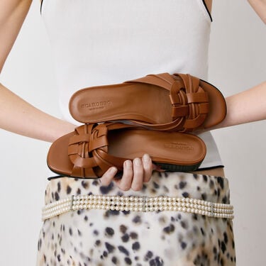 Anna Cuir Scarosso: Tan - Calf ANNASAND