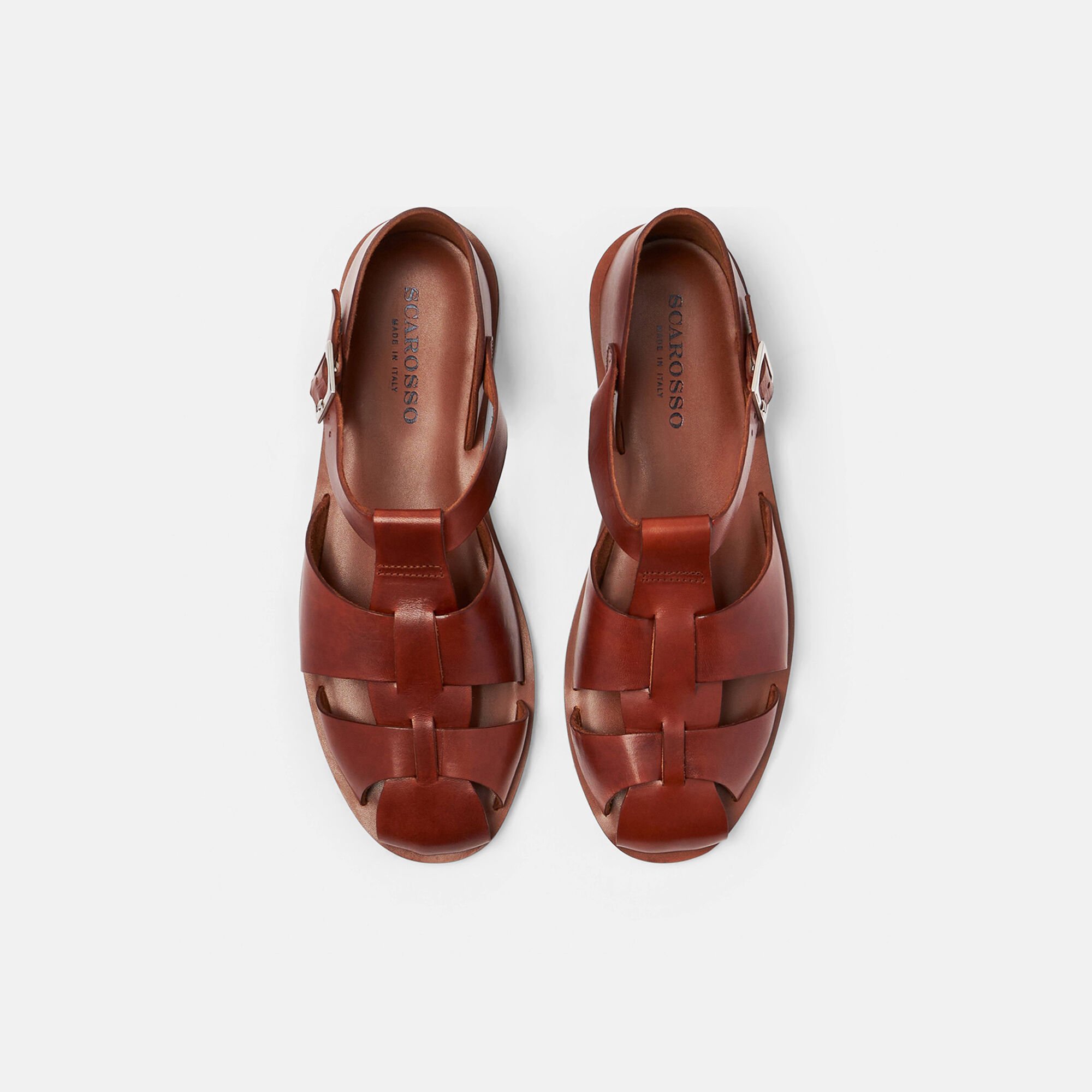 Scarosso Apollo Cognac Cognac - Kalbsleder APOLLOSAND