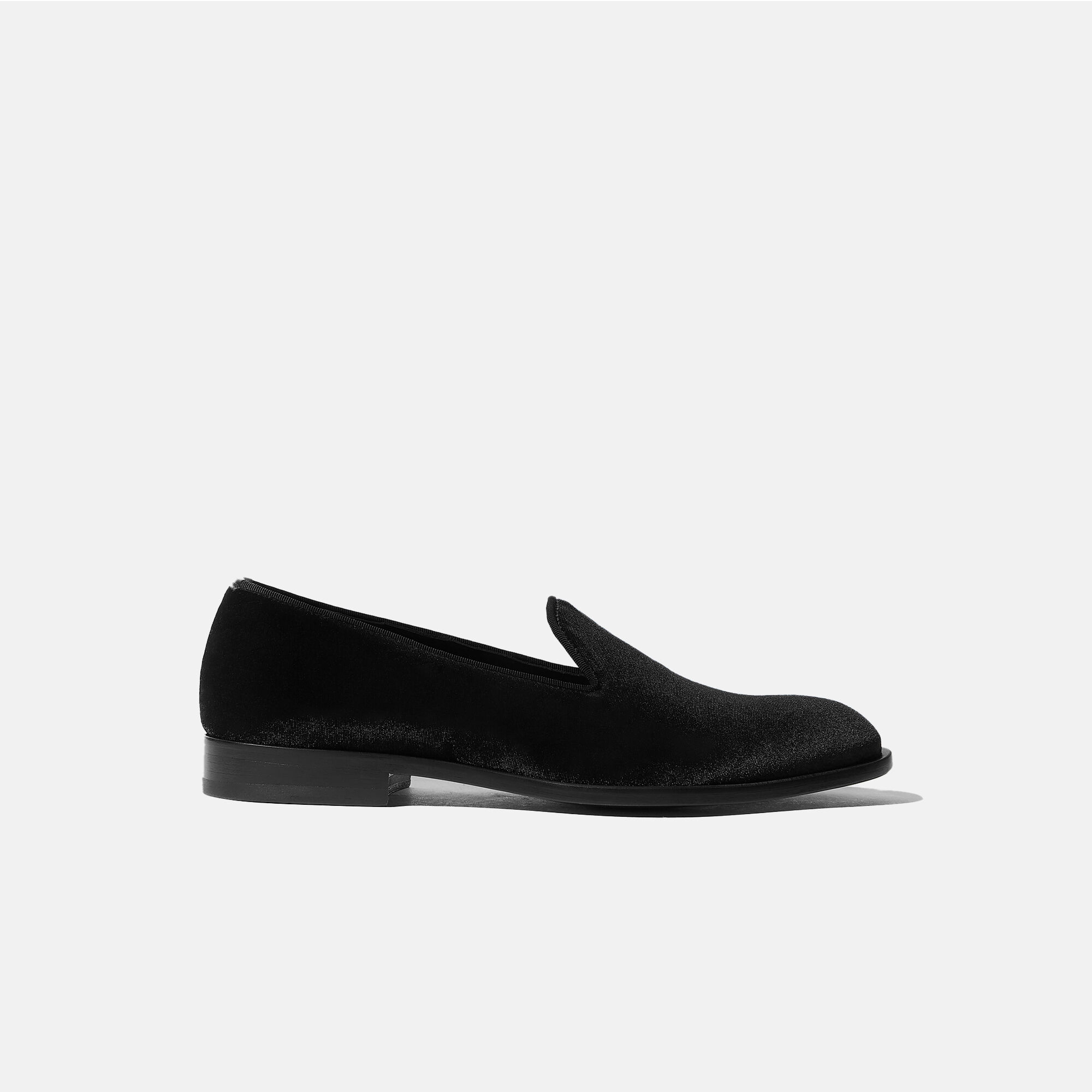 Black velvet loafers mens hotsell