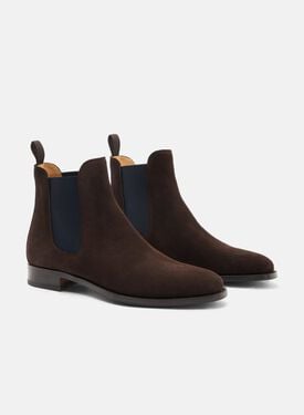 Giancarlo Dark Brown Suede Scarosso: Brown Suede GIANCARLOCHEL