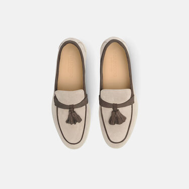 Scarosso Leandra Sand & Deep Taupe Veloursleder Sand & Deep Taupe - Veloursleder LEANDRALOAF