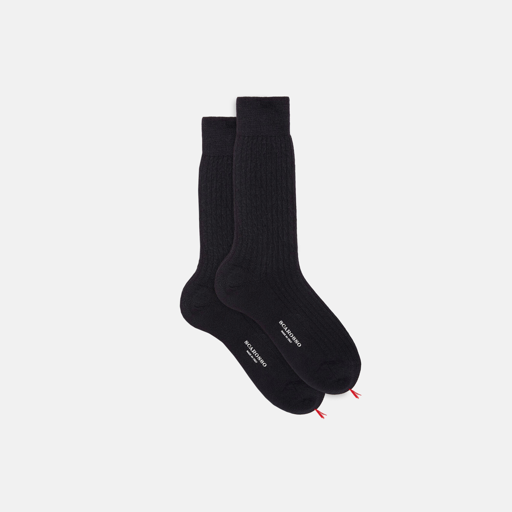 Scarosso Wadenstrümpfe Marineblau Wolle Marineblauer - Merinowolle CALFWOOLSOCK