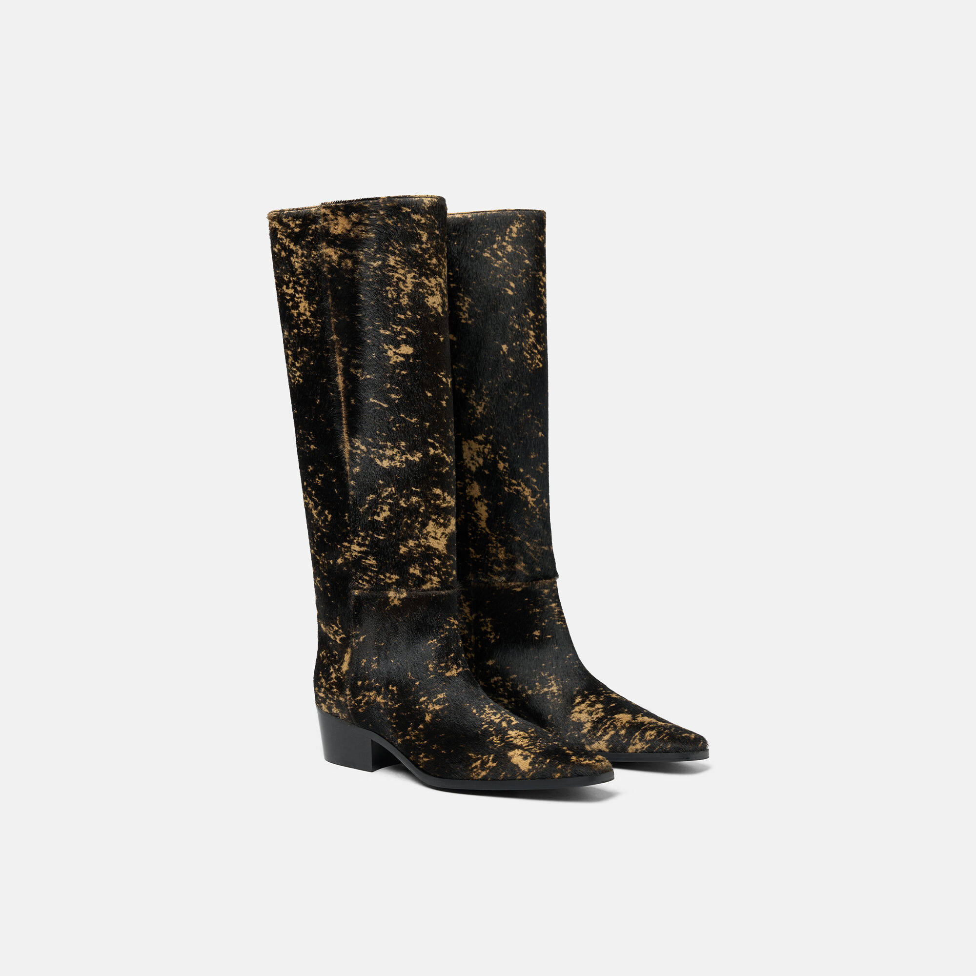 Ambrosia Black Pony Scarosso: Black - Ponyhair Ambrosia Black Pony Scarosso: Black - Ponyhair AMBROSIABOOT