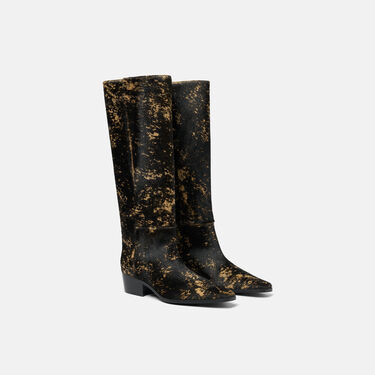 Ambrosia Black Pony Scarosso: Black - Ponyhair Ambrosia Black Pony Scarosso: Black - Ponyhair AMBROSIABOOT