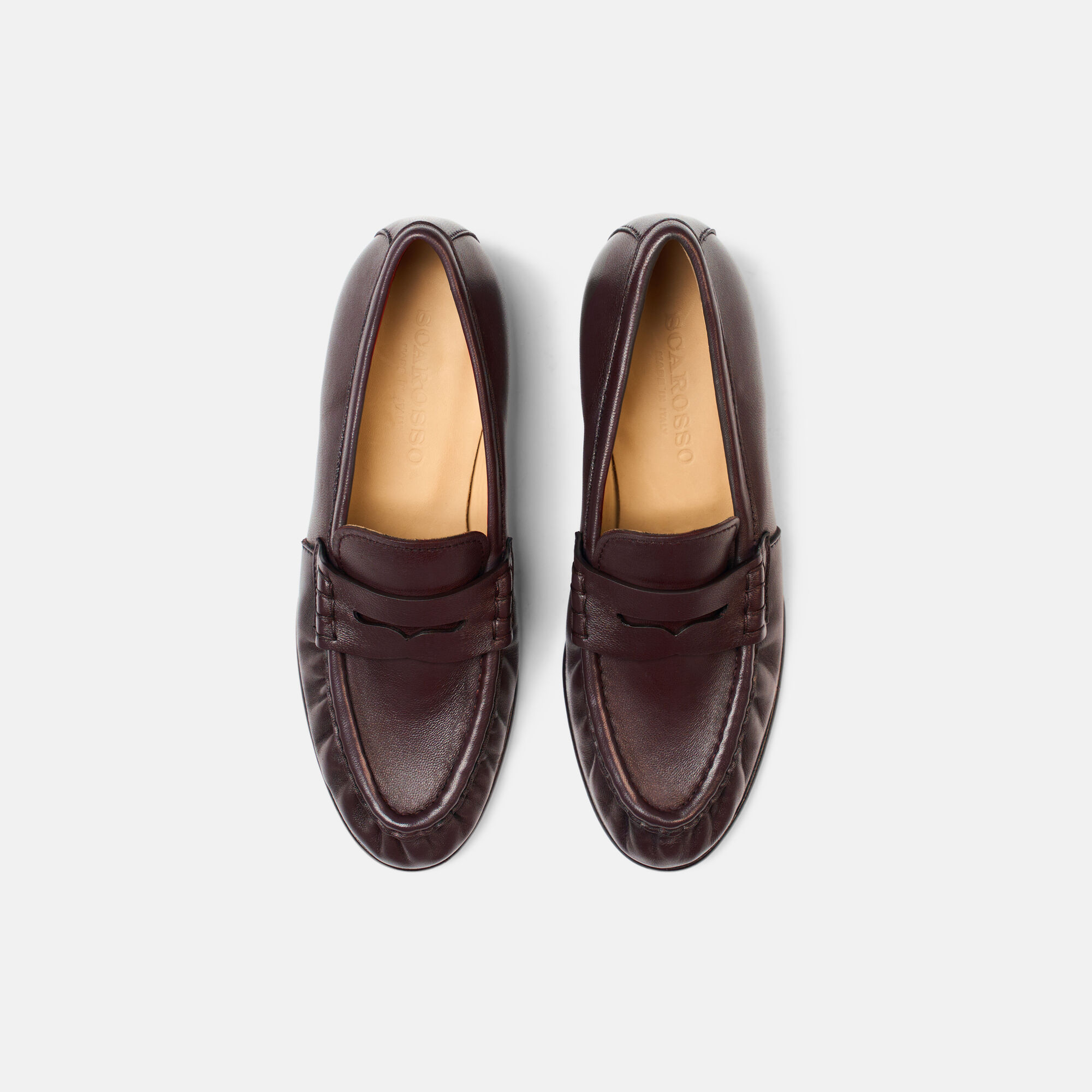 Mar Burgundy Scarosso: Burgundy - Calf MARLOAF