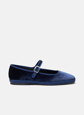 Scarosso Petra Blue Velvet Leo - Velvet PETRASLIP