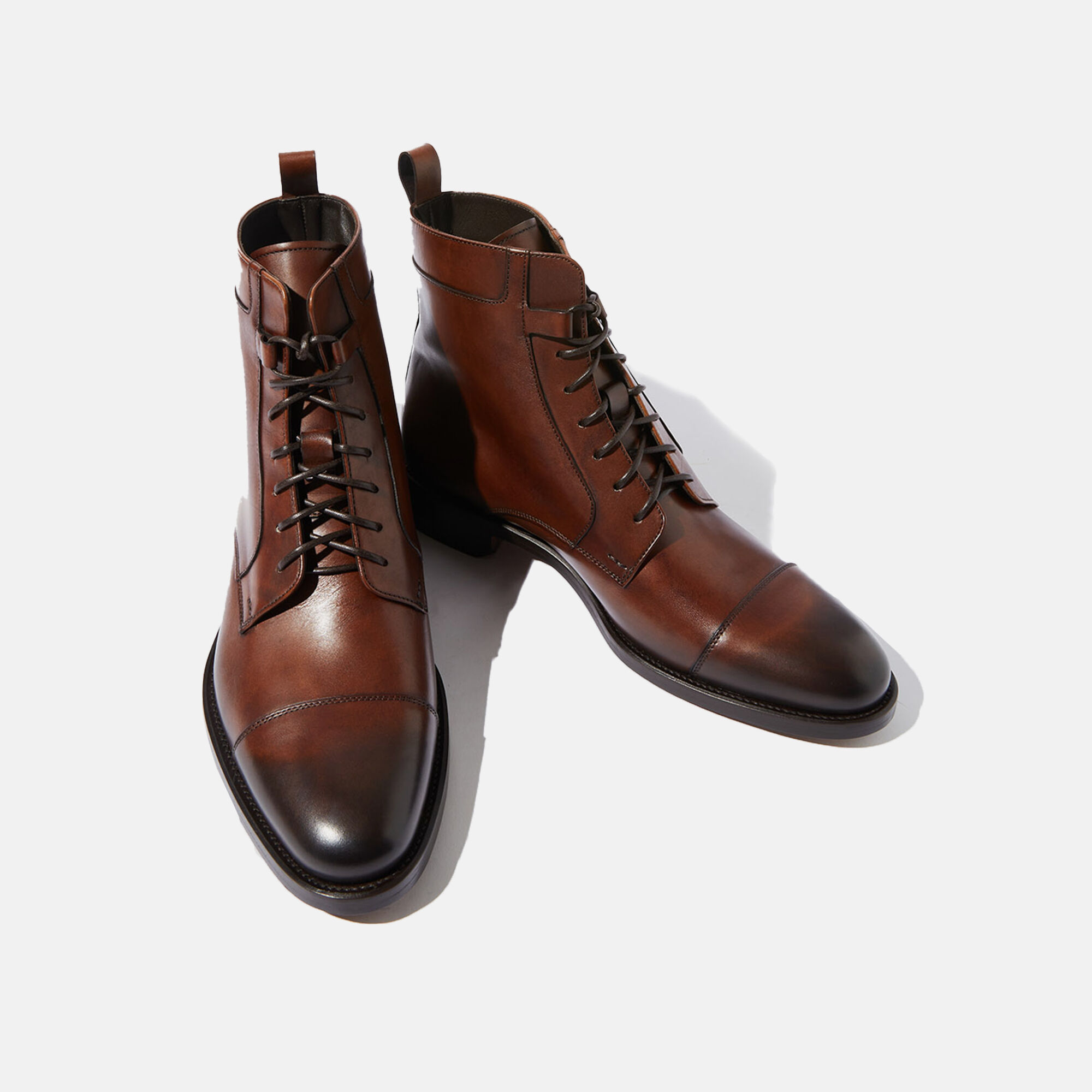 Toto Chestnut Boots for Men Scarosso