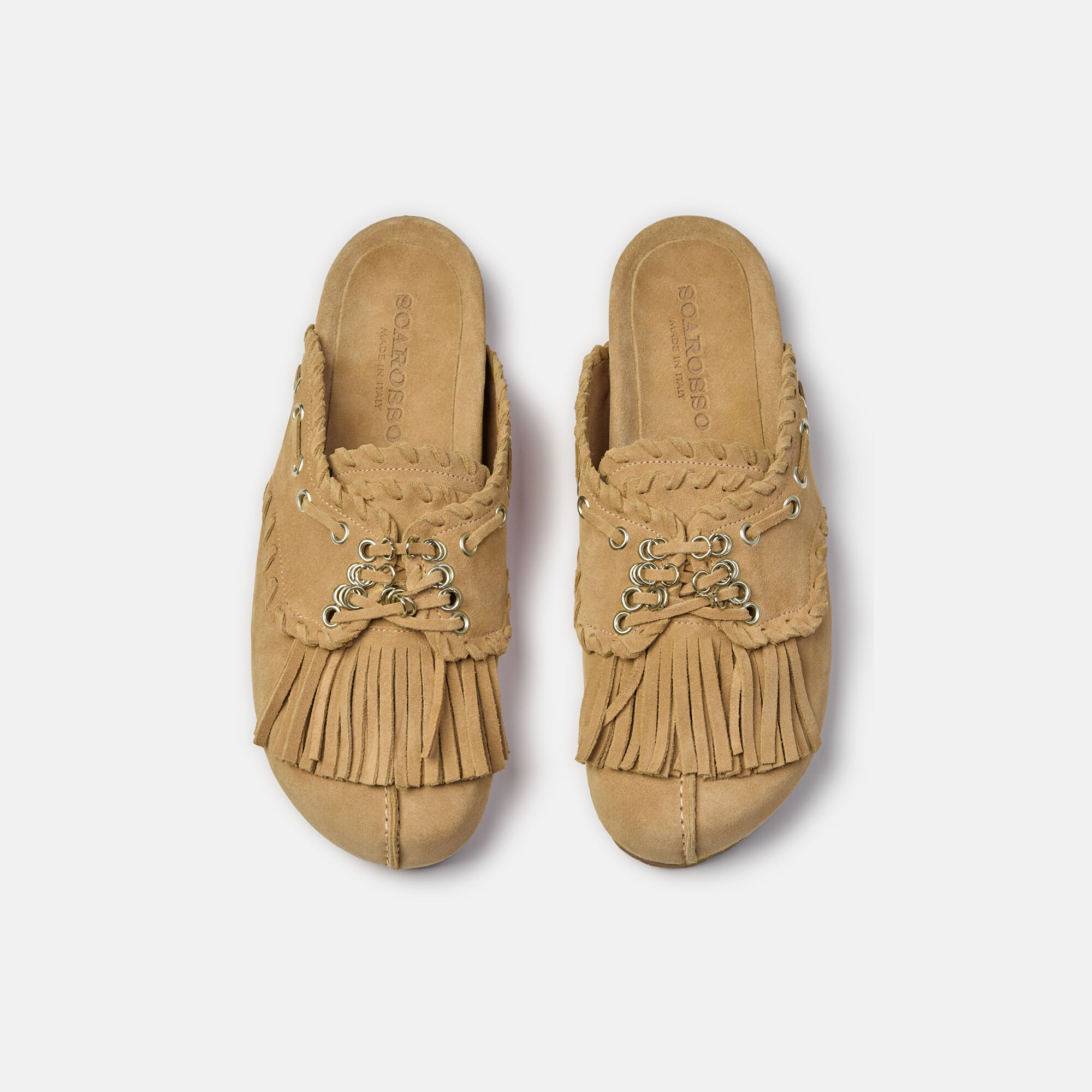 Flora Beige Suede Scarosso: Beige - Suede Flora Beige Suede Scarosso: Beige - Suede FLORAMULE