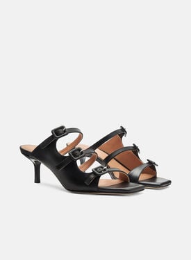 Manuela Black Scarosso: Black - Calf MANUELASAND
