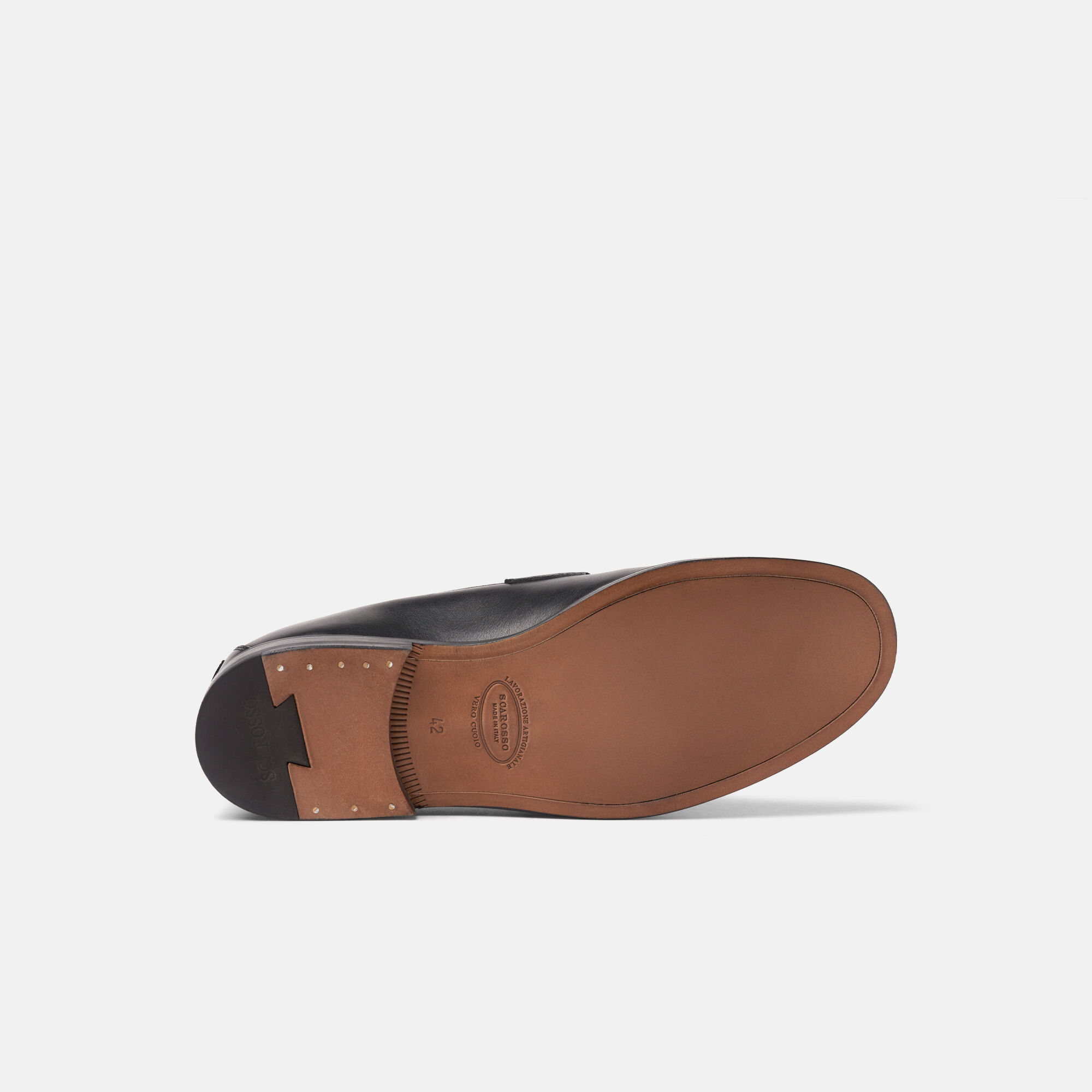 Scarosso Aaron Black Pony Black - Calf AARONLOAF