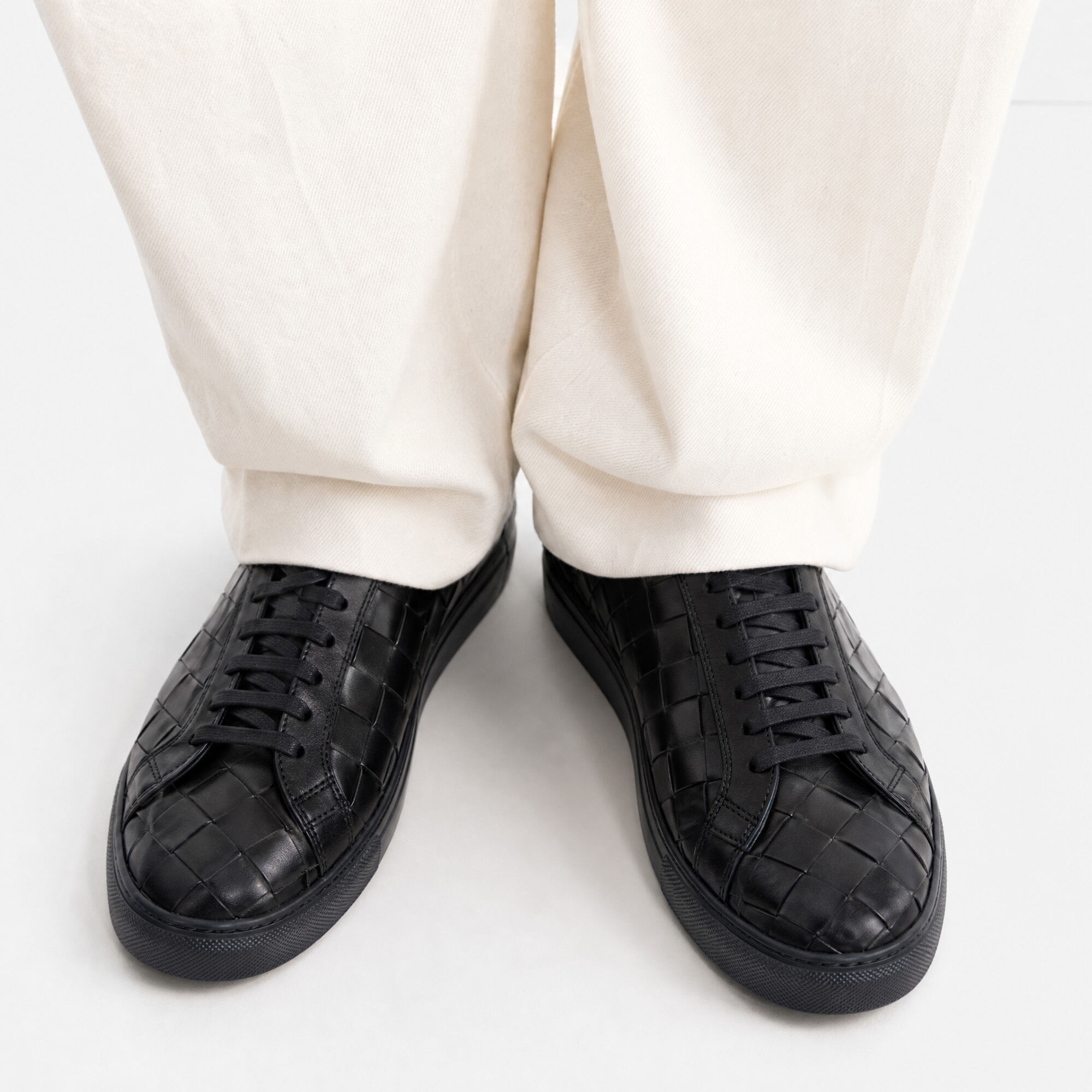 Ugo Black Woven Scarosso: Black Woven - Calf Ugo Black Woven Scarosso: Black Woven - Calf UGOSNEA