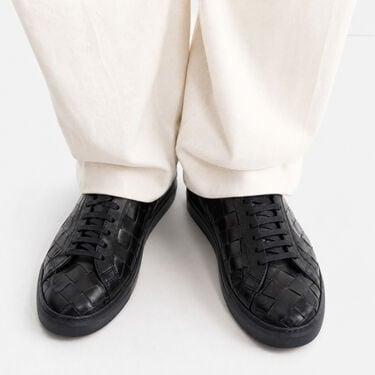 Ugo Black Woven Scarosso: Black Woven - Calf Ugo Black Woven Scarosso: Black Woven - Calf UGOSNEA