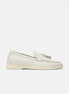 Scarosso Leandra Off White Butter - Suede LEANDRALOAF