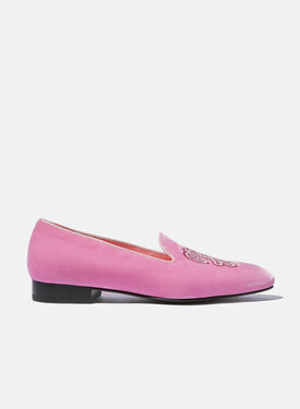 Scarosso Nolita Pink Velvet Black - Calf ANDREALOAF