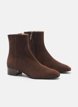 Ambra Braun Veloursleder Scarosso: Braun - Veloursleder AMBRABOOT