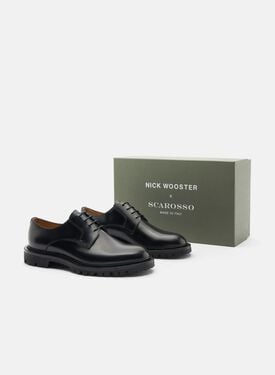 Wooster III Black Scarosso: Black - Brushed Calf WOOSTERIIIDERB