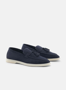 Leandra Blau Veloursleder Scarosso: Blau - Veloursleder LEANDRALOAF