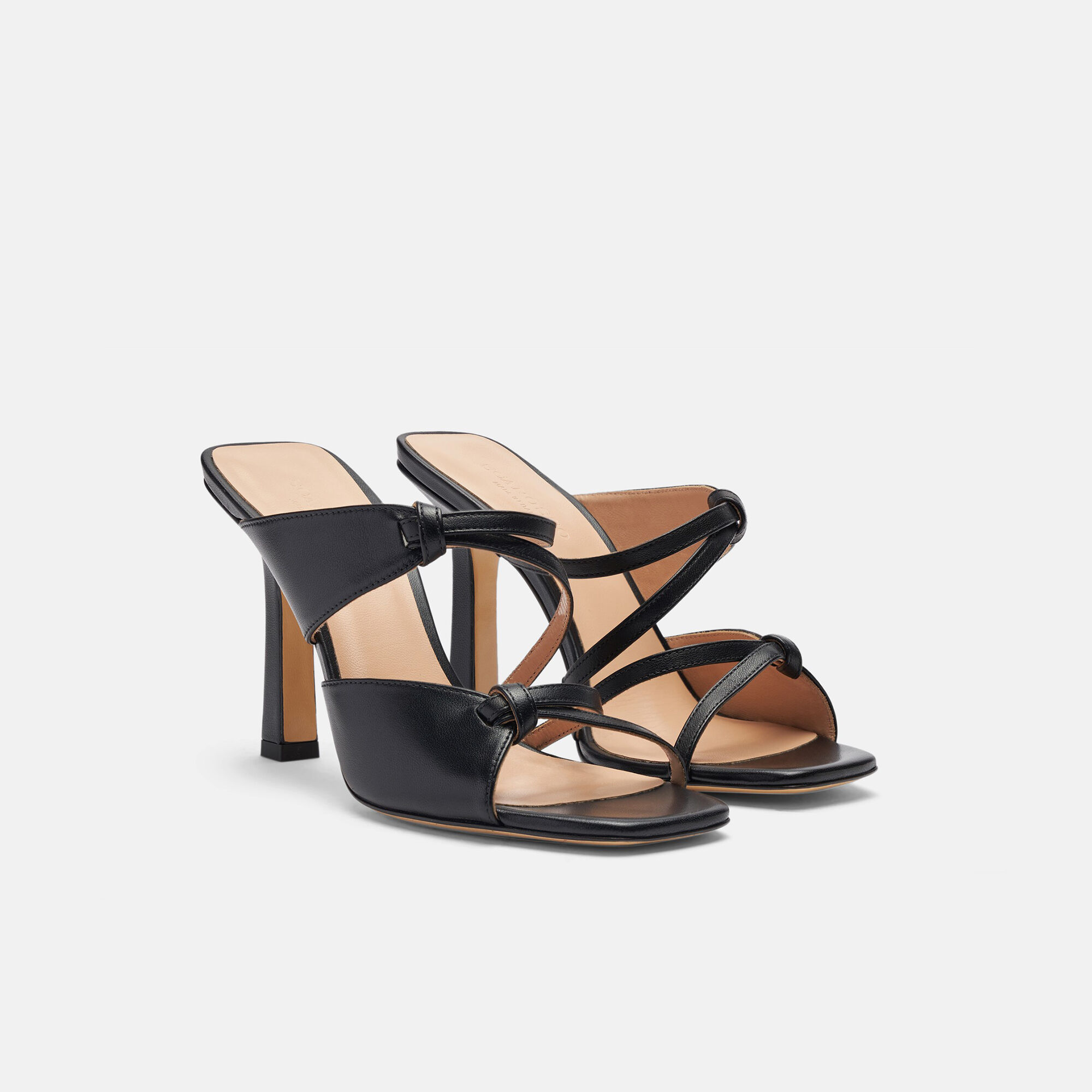 Scarosso Zoe Black Black - Calf ZOESAND