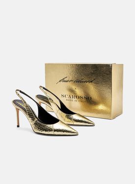 Sutton Gold Elapheleder Scarosso: Gold - Elapheleder SUTTONPUMP