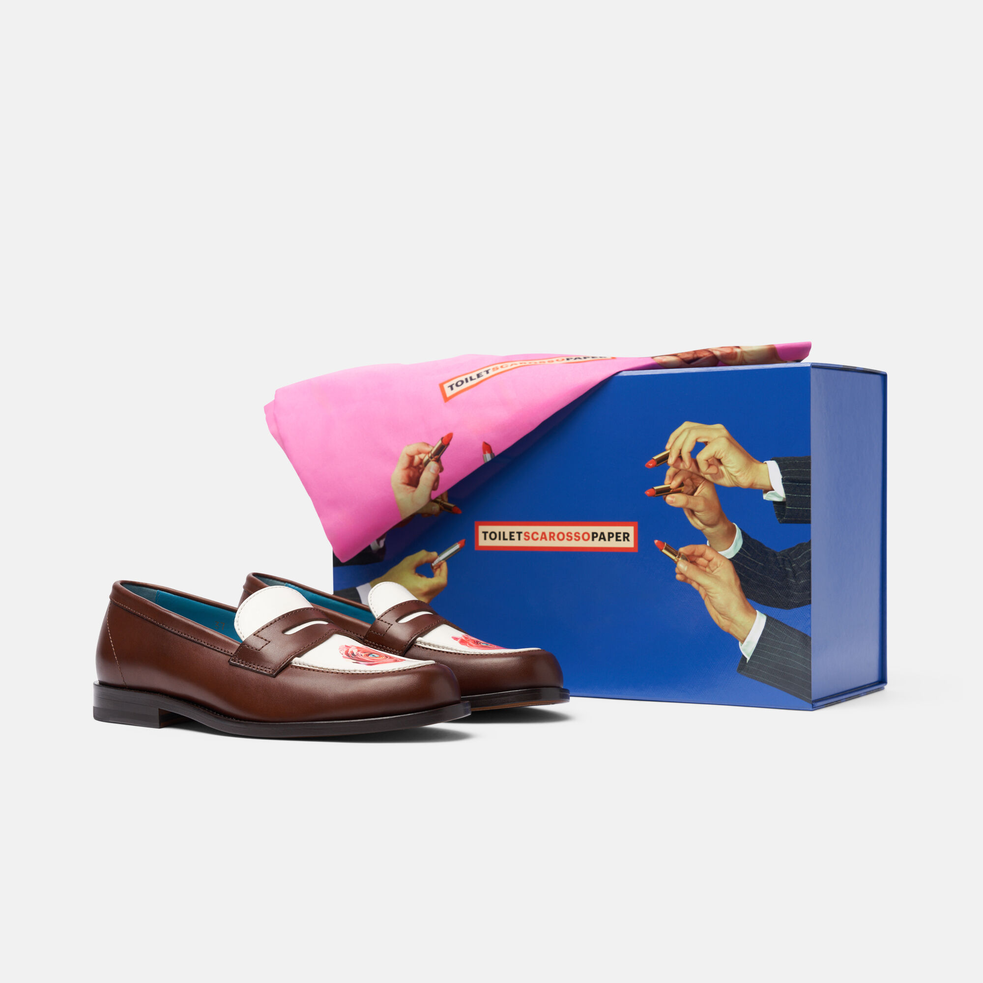 Scarosso Eyes & Roses for Her Brown - Calf TOILETWLOAF