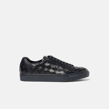 Ugo Black Woven Scarosso: Black Woven - Calf UGOSNEA