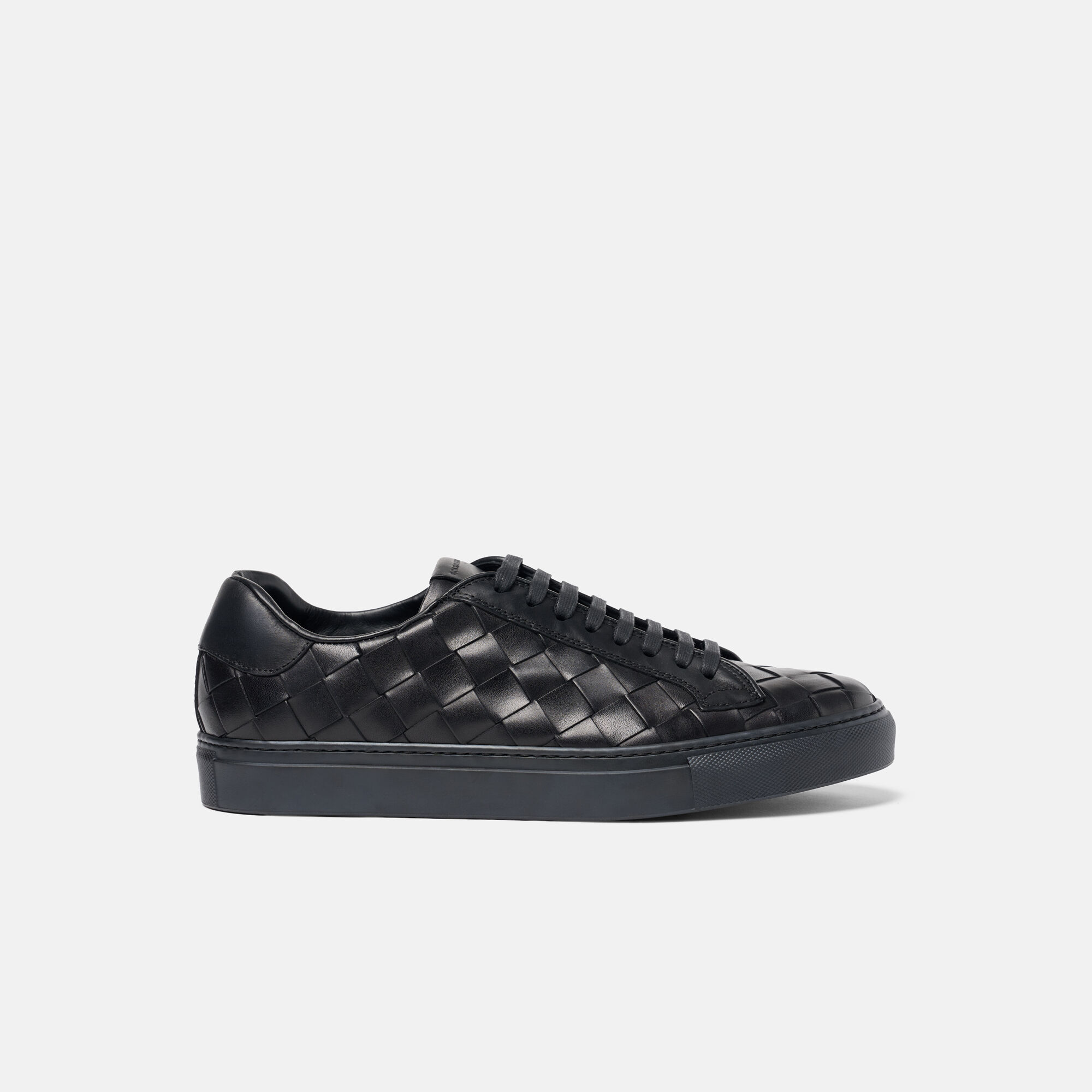 Ugo Black Woven Scarosso: Black Woven - Calf UGOSNEA