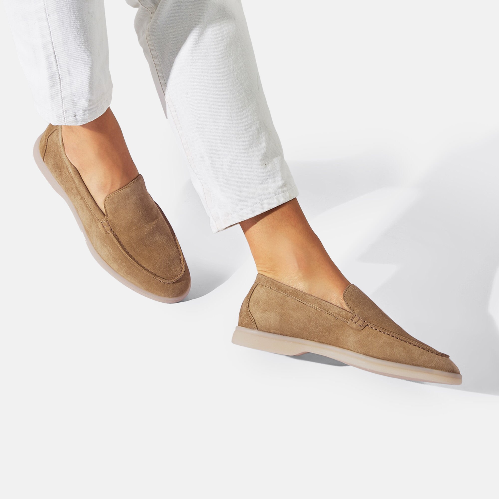 Scarosso Ludovica Beige Suede Beige - Suede LUDOVICALOAF