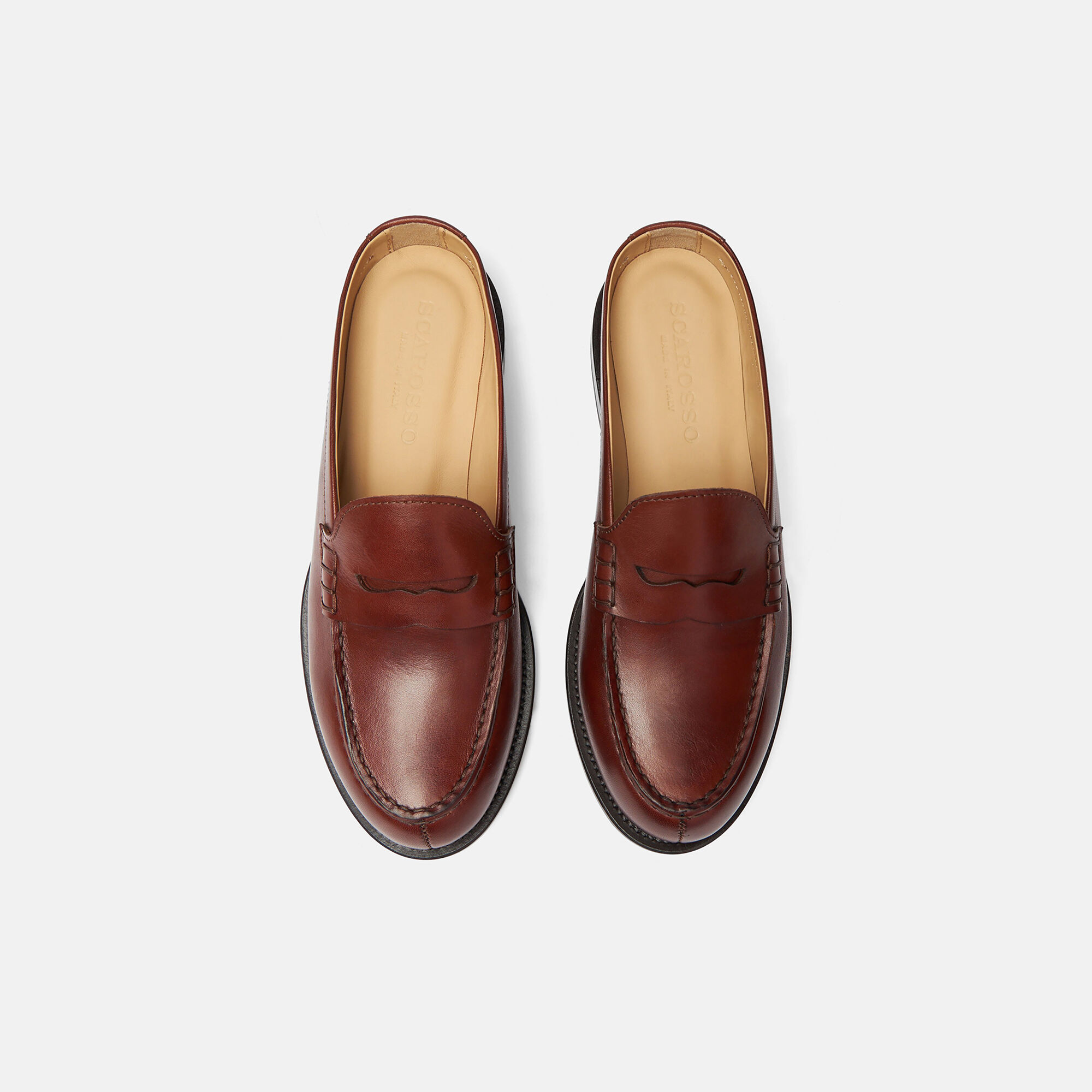 Scarosso Clementina Brown Brown - Calf CLEMENTINAMULE