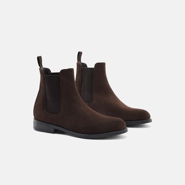 Scarosso Claudia Braun Veloursleder Braun - Veloursleder CLAUDIACHEL
