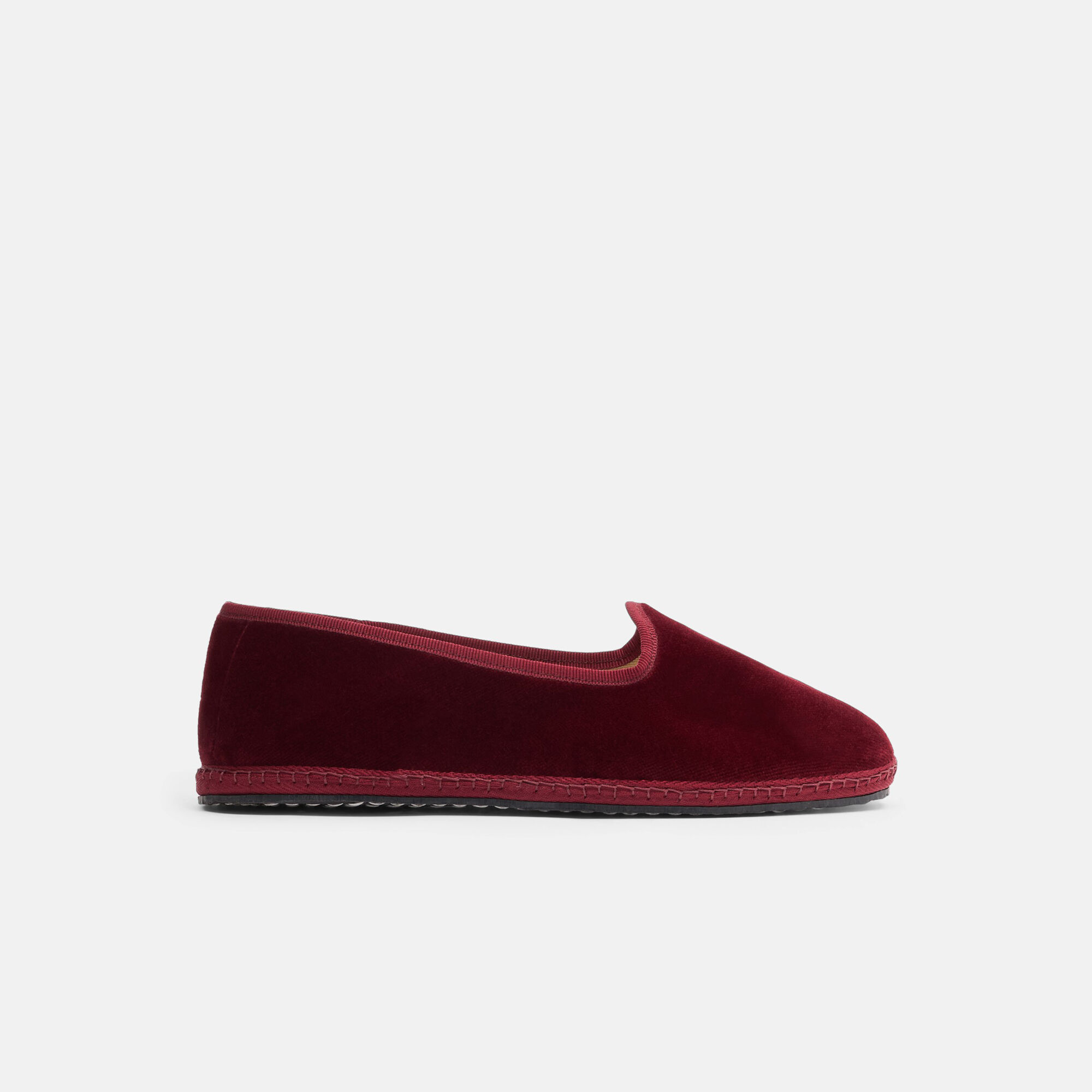 Scarosso Valentina Burgundy Velvet Burgundy - velvet VALENTINASLIP