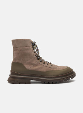 Scarosso Federico Taupe Suede Burgundy - Calf MARIANOLOAF