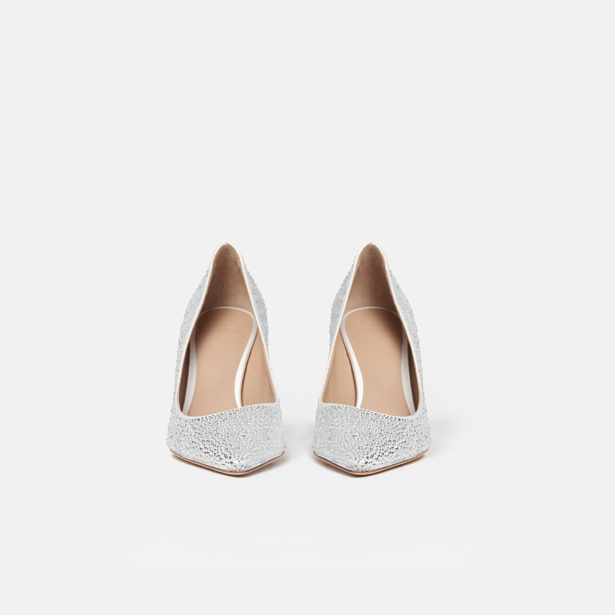 Scarosso Greta Cristal Satin Blanc - Soie GRETAPUMP