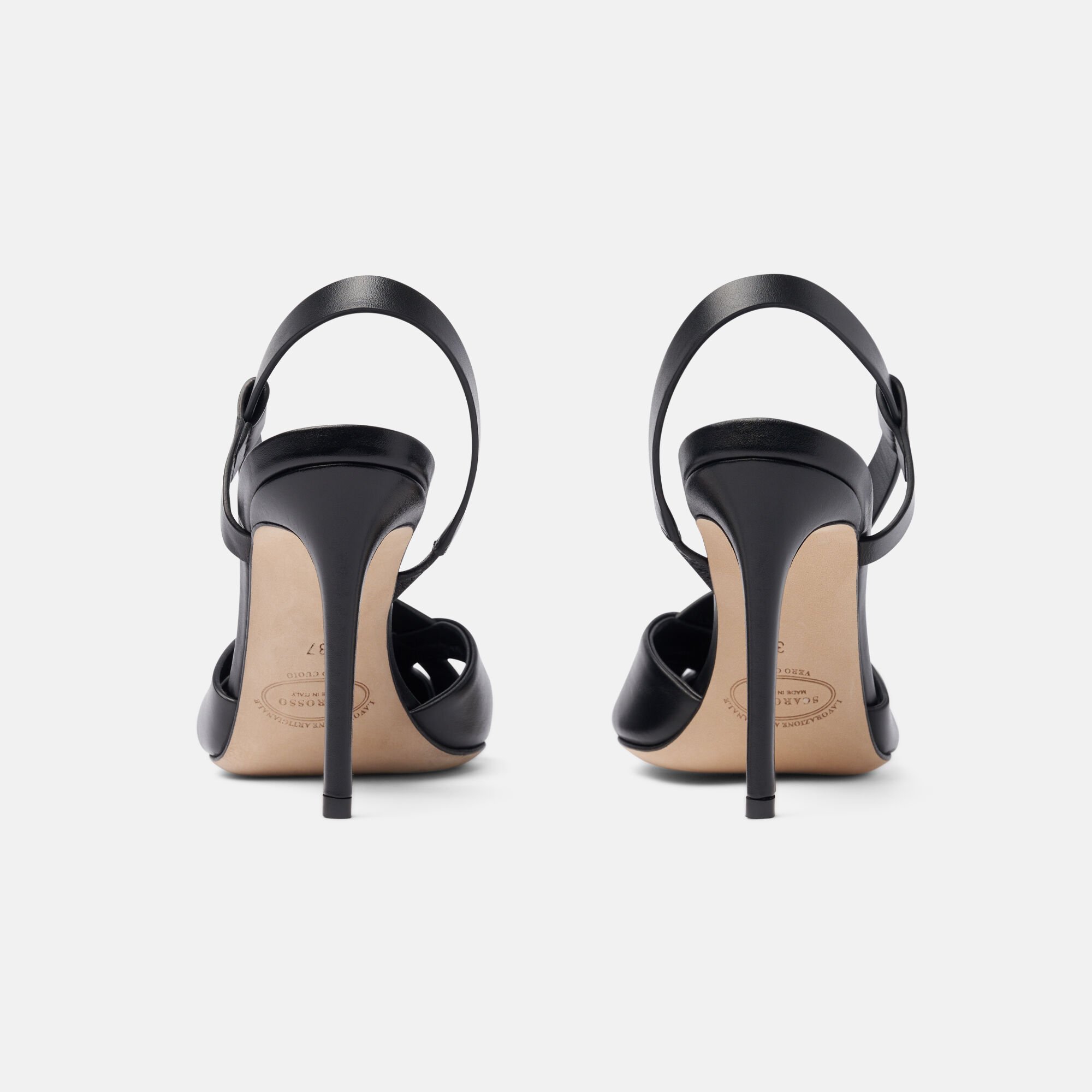 Scarosso Athena Noir Noir - Veau ATHENAPUMP