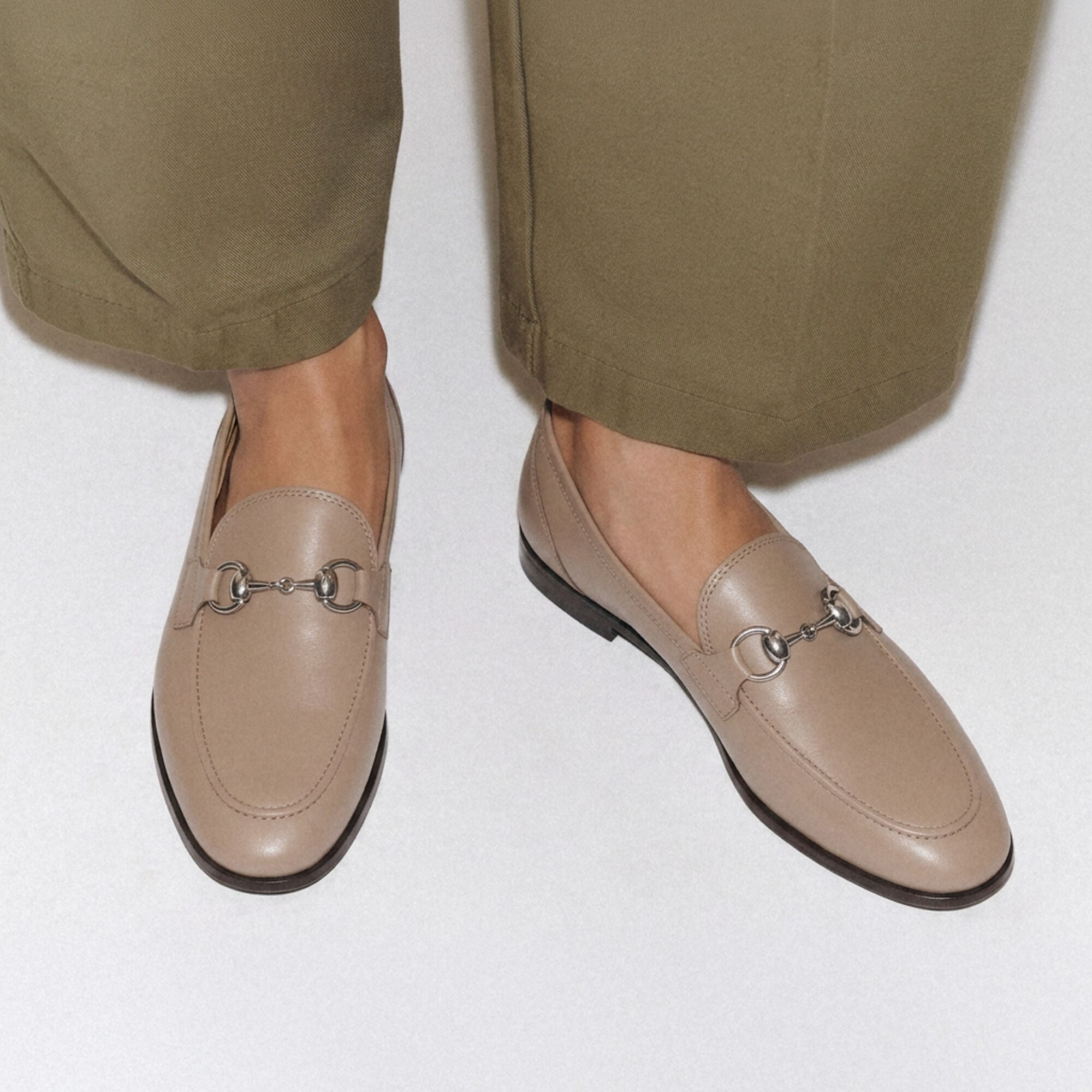 Alessandra Taupe Scarosso: Taupe - Calf ALESSANDRALOAF
